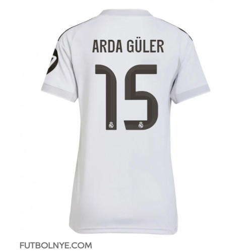 Camiseta Real Madrid Arda Guler #15 Primera Equipación para mujer 2025-26 manga corta